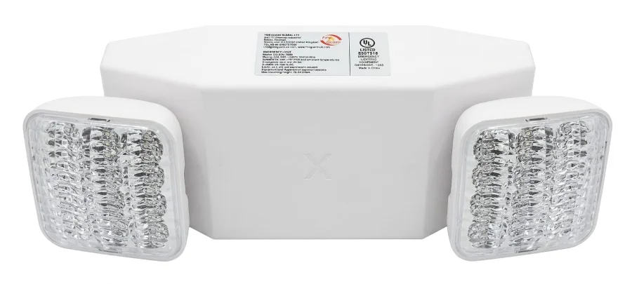 EMERGENCY LIGHT DOUBLE HEAD, LED TYPE,MODEL :FG-EML-1090 ,BRAND FIREGUARD