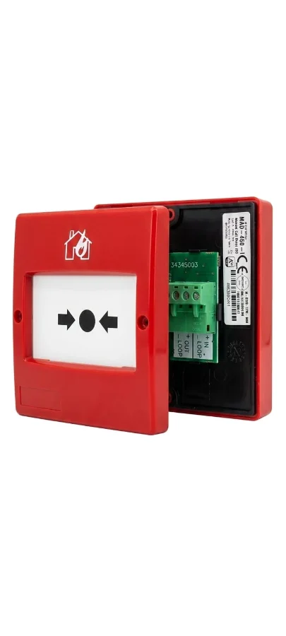 Addressable Manual Call point with built in isolator-LED status indicator and test key-MAD-450-I