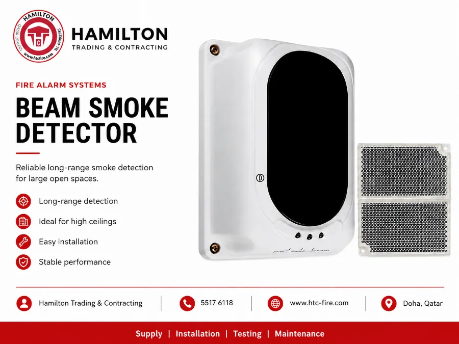 Beam smoke Detector - Fire guard uk - conventional type